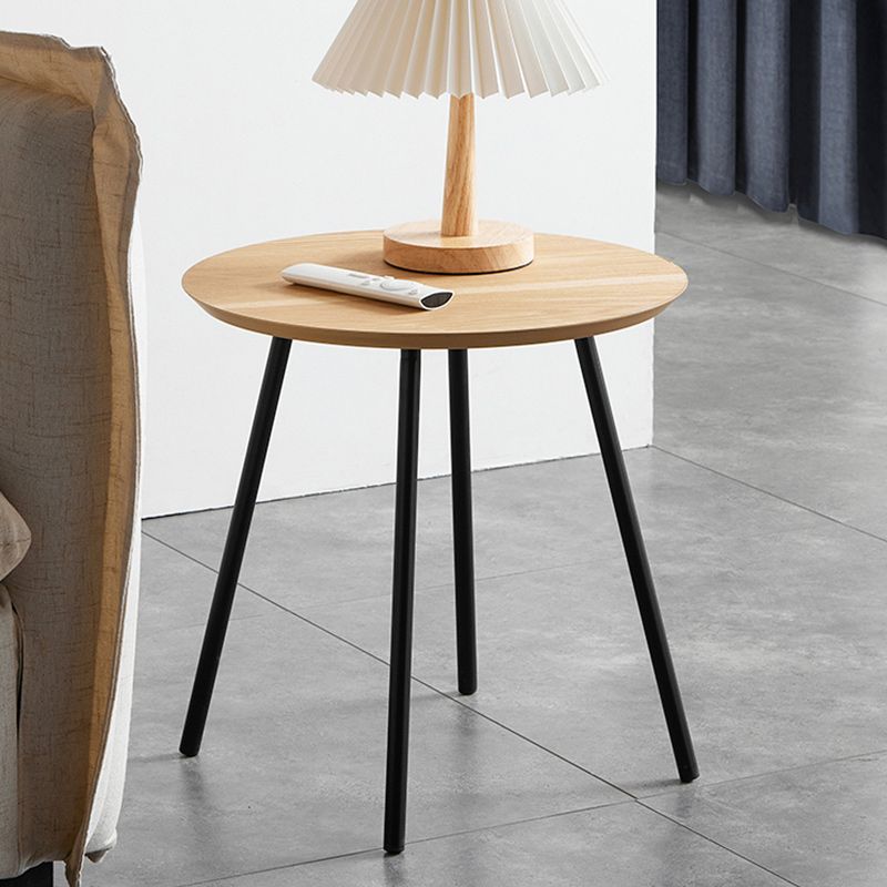 15" Wide Contemporary Corner Table Wood 4 Legs Accent Side Table