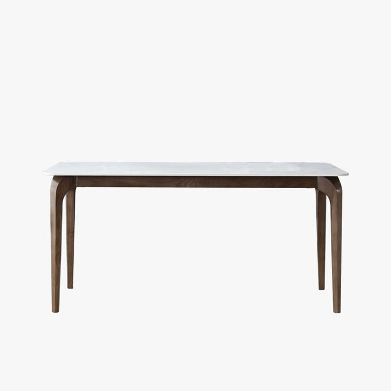 Contemporary Stone Rectangle Table Set 1/4/5 Pieces Dining Set for Home