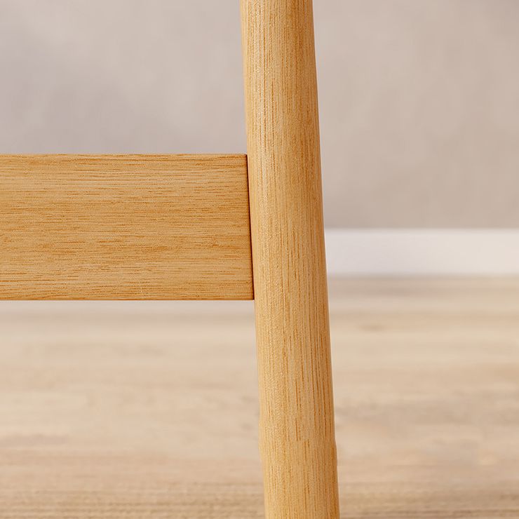 Modern Solid Wood  Counter Stool Bar-height Low Back Bar Stool with Footrest