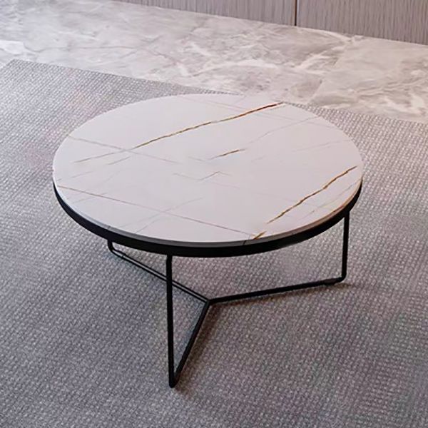 Frame 1 Coffee Table Slate Round Coffee Table for Living Room