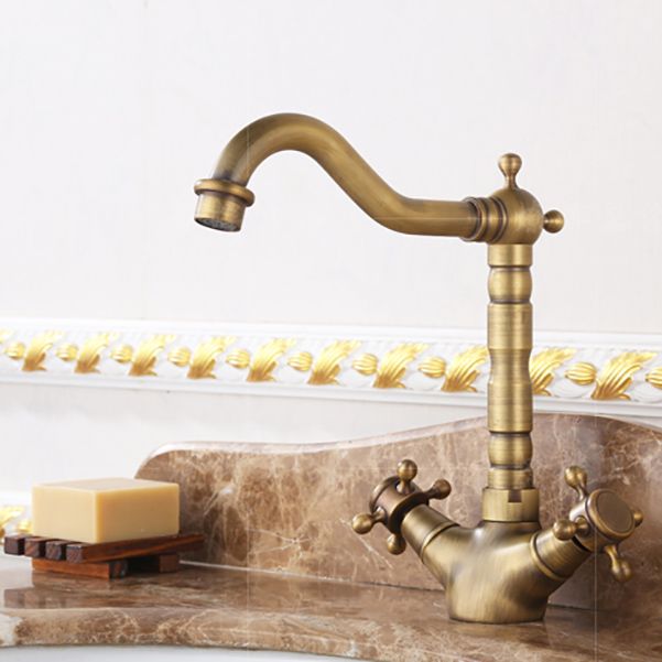 Industrial Wide Spread Bathroom Faucet 1-Handle Lavatory Faucet