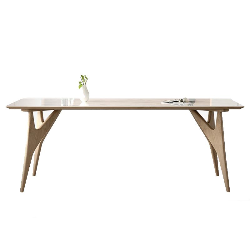 Modern 1/2/5/7 Pieces Dining Chairs Set Stone Rectangle Furniture in White