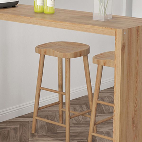 1/3 Pieces Bar Stool and Table Set Contemporary Wood Bar Pub Table Set