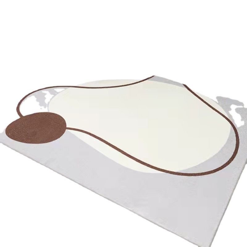 Modern Living Room Rug Polyester Washable Rug Pet Friendly Non-Slip Carpet for Living Room