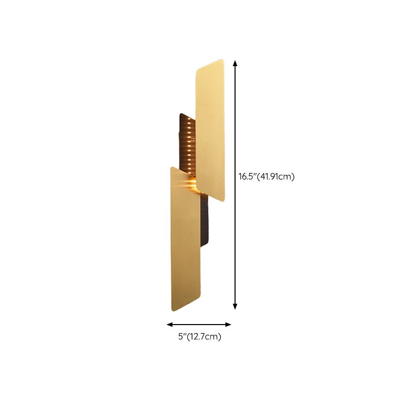 Metal Sconce Light Fixtures Gold Wall Mounted Lights for Bedroom