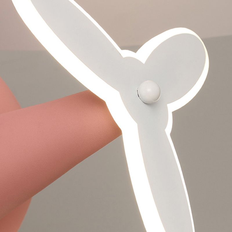 Metal Ceiling Fan Lighting Modern Style Multi Light Ceiling Fan Lamp for Living Room