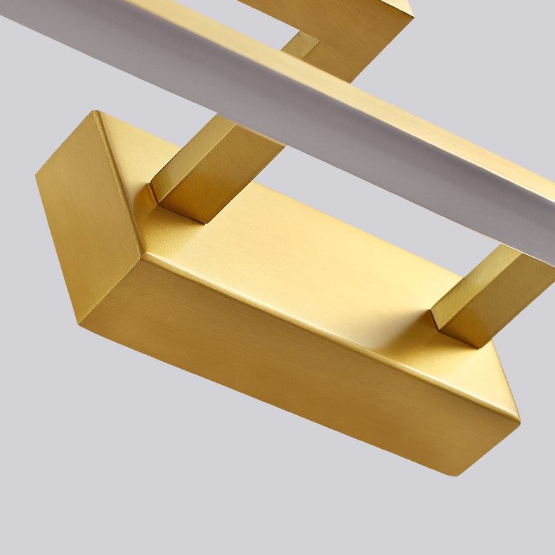 Postmodern Oval Ring Wall Mounted Lights Acrylic Flush Mount Wall Sconce for Bathroom