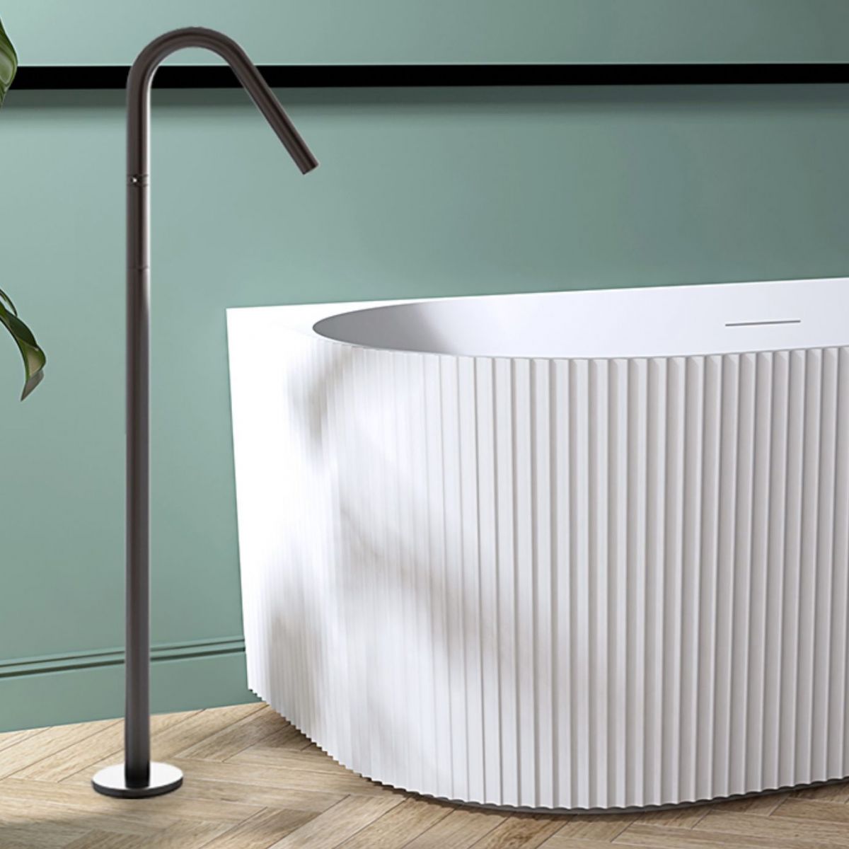 Back to Wall Soaking Bathtub Modern Acrylic Antique Finish Bath Tub