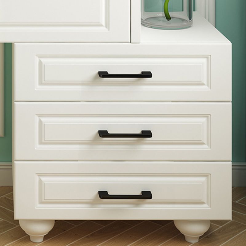 White Mirrored Vanity Bedroom Make-up Vanity 3-Piece Table Set