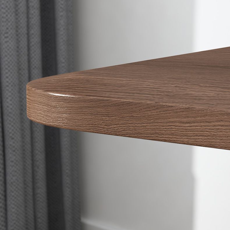 Mesa de comedor rectangular de color madera, mesa de madera maciza solo para mesa de comedor
