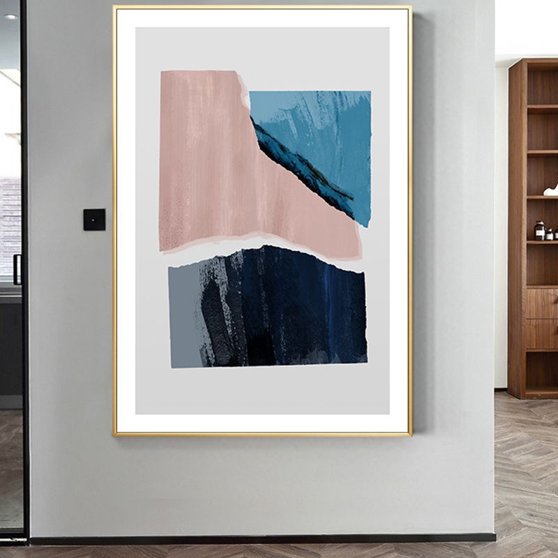 Toile d'art abstraite superposée, couleur Pastel, décoration murale scandinave pour salon