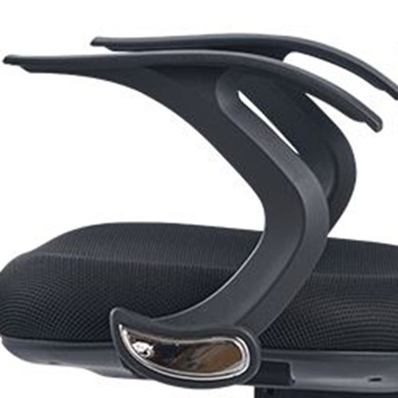 Modern Swivel Wheels Desk Chair Fixed Arms Tilt Mechanism Office Chair