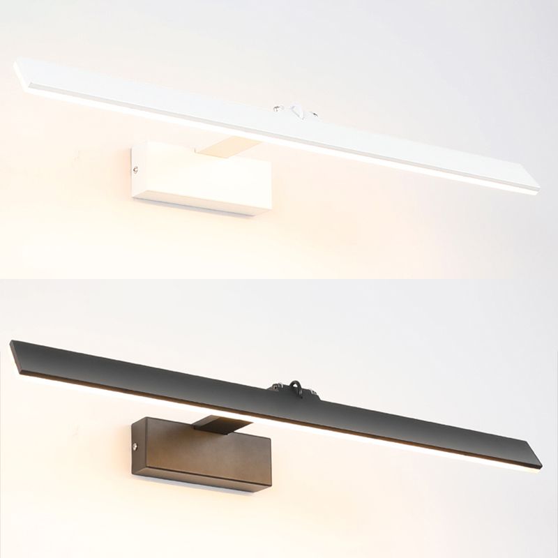 Modern Minimalist Style Ultra-thin Vanity Wall Light Fixtures Aluminum Wall Mounted Vanity Lights for Bathroom