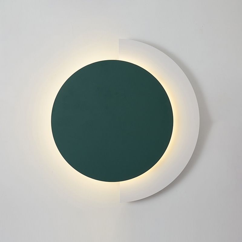 Mid-Century Artistic Sunrise Sconce Light Fixture Metal Living Room LED Wall Mounted Lamp