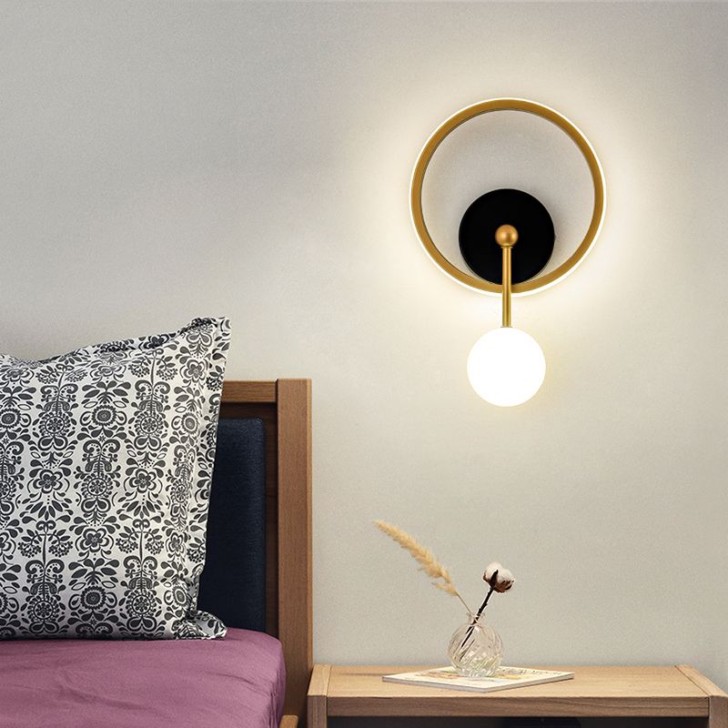 Contemporary Style Geometric Wall Mounted Lamps Metal 2 Lights Wall Mounted Lights