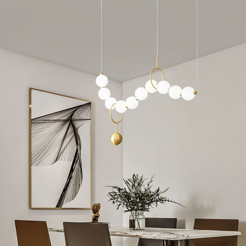 1 Light Unique Shape Hanging Ceiling Lights Modern Hanging Light Fixtures for Living Room