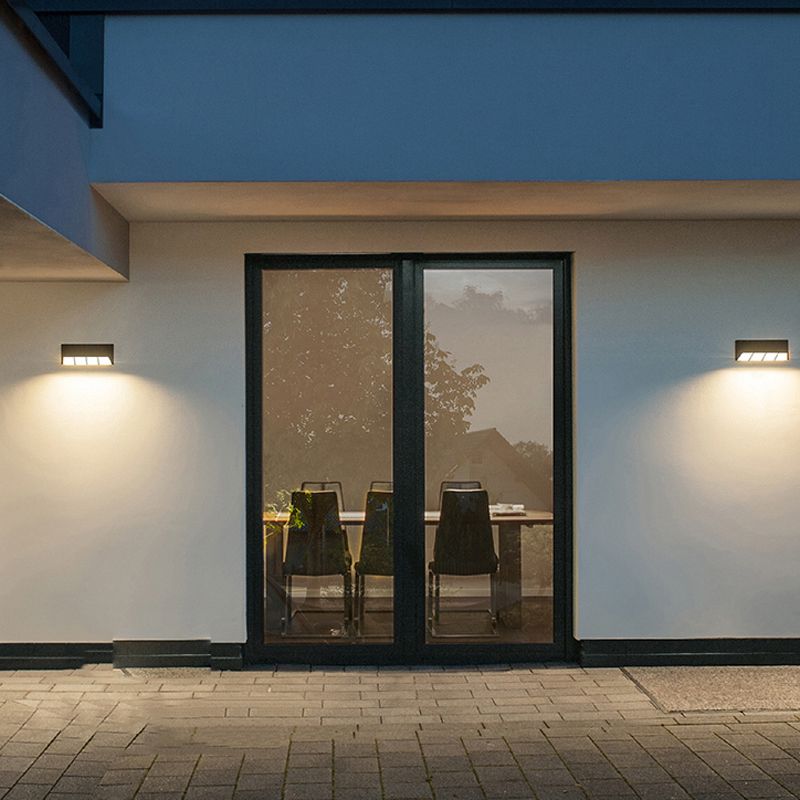 Modern LED Aluminum Wall Light in Matte Black Finish Wall Sconce