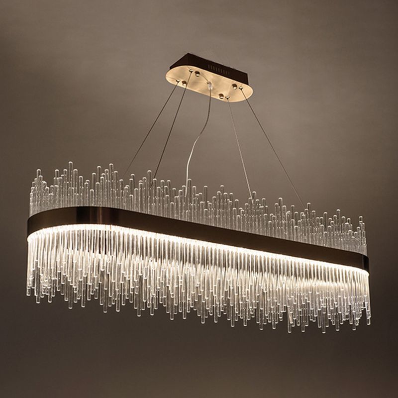 Moderna isla Pense de iluminación de cristal Restaurante Luz de restaurante Luz interior