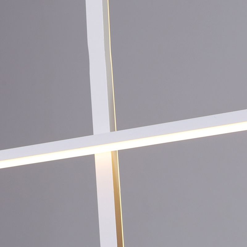 Simplicity Contemporary Island Lights Acrylic Shade Geometry Hanging Light for Dining Room