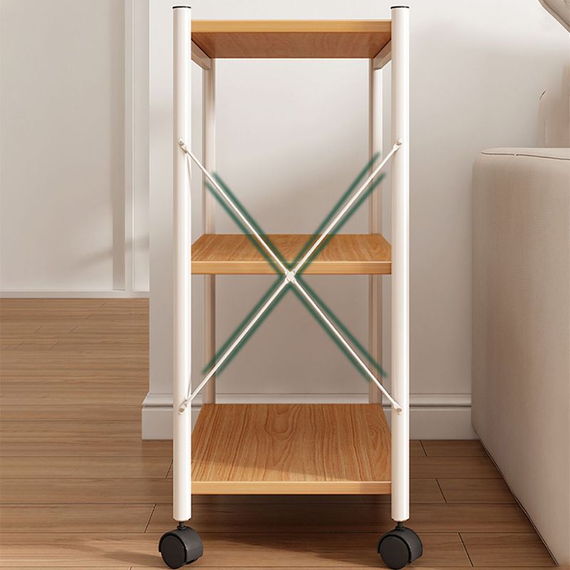 Wood Coffee Table Modern 1 Cocktail Table with Storage Shelf