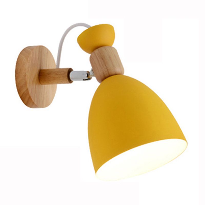 Metal Flare Wall Mounted Lamps Modern Style 1 Light Wall Mount Lighting