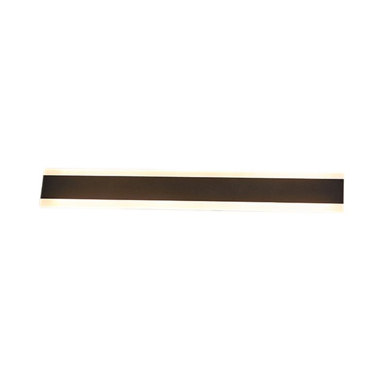 Linear Wall Lighting Modern Metal 1 Light Rustic Wall Sconces in Black