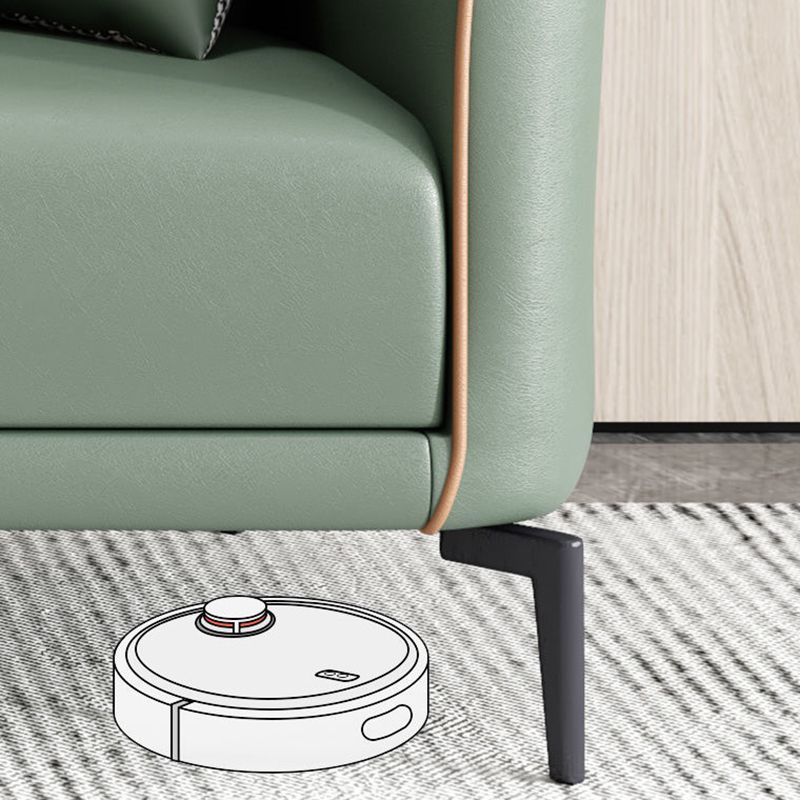 25.98" Wide Tuxedo Arm Sofa Stain Resistant Standard Sofa with 2 Pillow