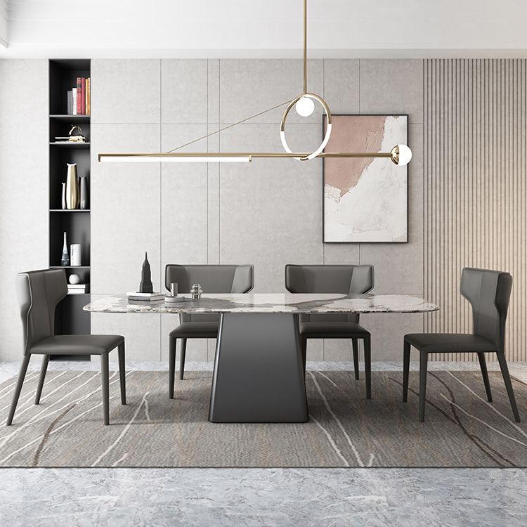 1/2/5/7 Pcs Dining Table Furniture Dining Table Set with Sintered Stone Top