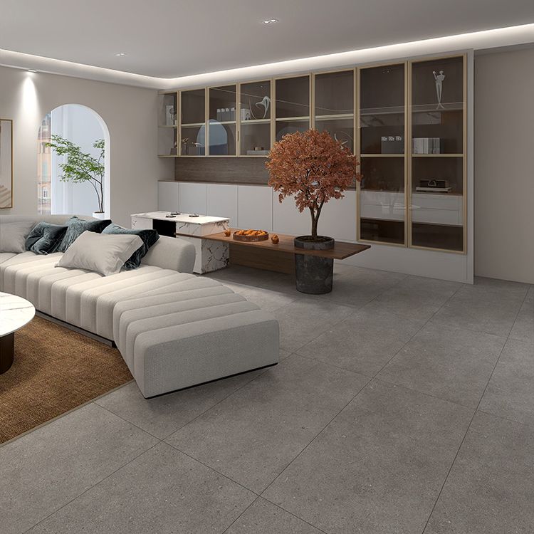 Modern Rectangle Tile Porcelain Plain Frosted Floor and Wall Tile