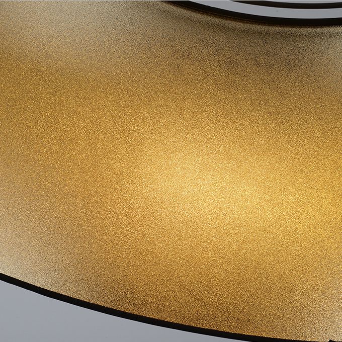 Frustum Hanging Light Simplicity Fabric 1-Light Dining Room Pendant Light in Black and Gold Inner