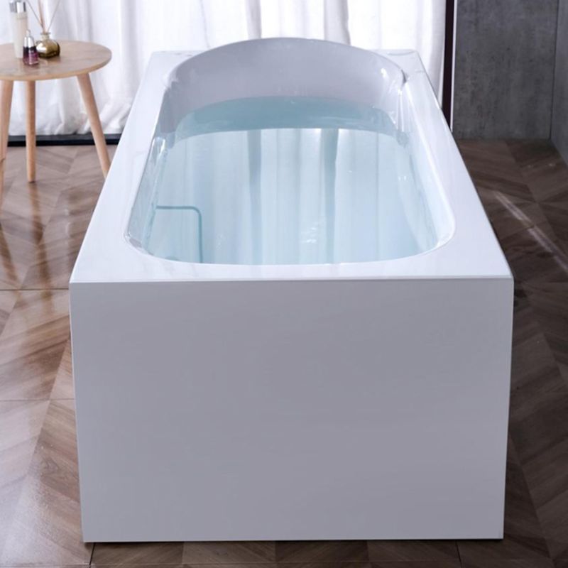 Bathroom Acrylic Tub with Internal Drain Soaking Stand Alone Bath Tub