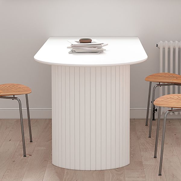 Vast hout moderne gratis vorm eettafel marmeren boventafel voor eetkamer