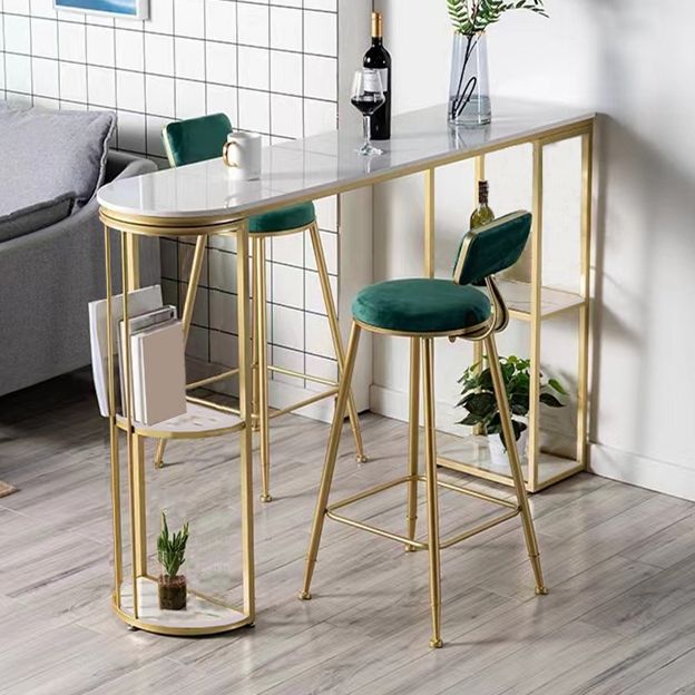 Modern Stone Bar Dining Table Specialty Bar Table for Small Places