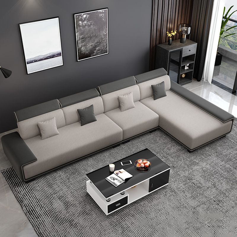 Faux Leather 4-seater Bench Seating Recessed Arm Modular Settee Furniture