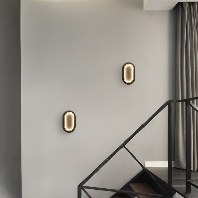 Modern Simple Wall Lamp LED Wall Mount Lamp with Silica Gel Shade for Bedroom