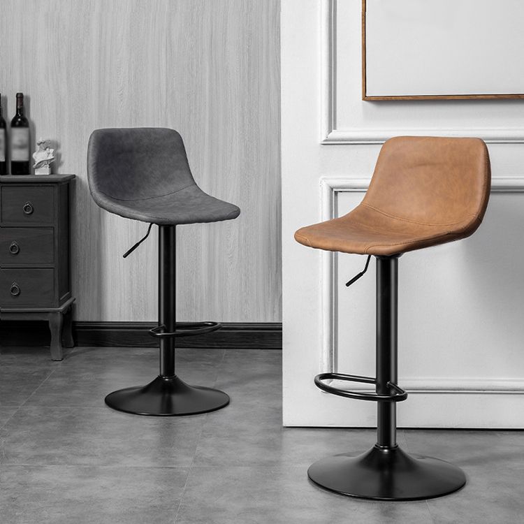Rotation and Lifting Barstool Industrial Style Leather Seats Bar Stool for Bar Counter