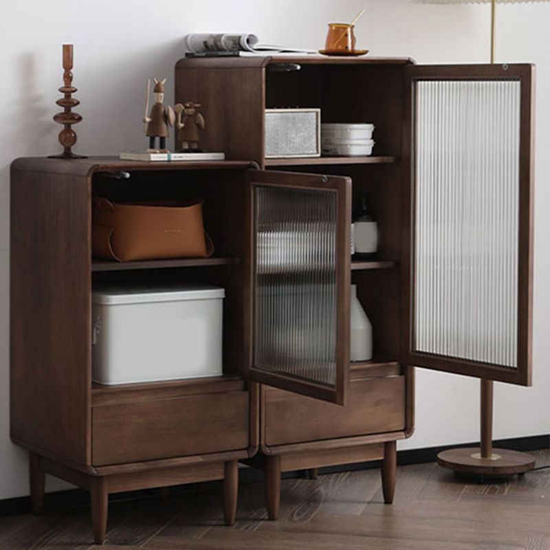 15.75" W Glass 1 - Door and 1 - Drawer Accent Chest, Dover Wood Chest