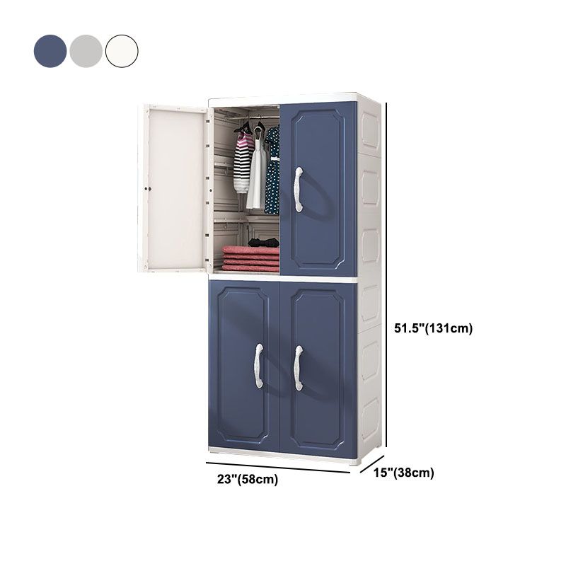 Contemporary Style Wardrobe Plastic Wardrobe Closet for Bedroom