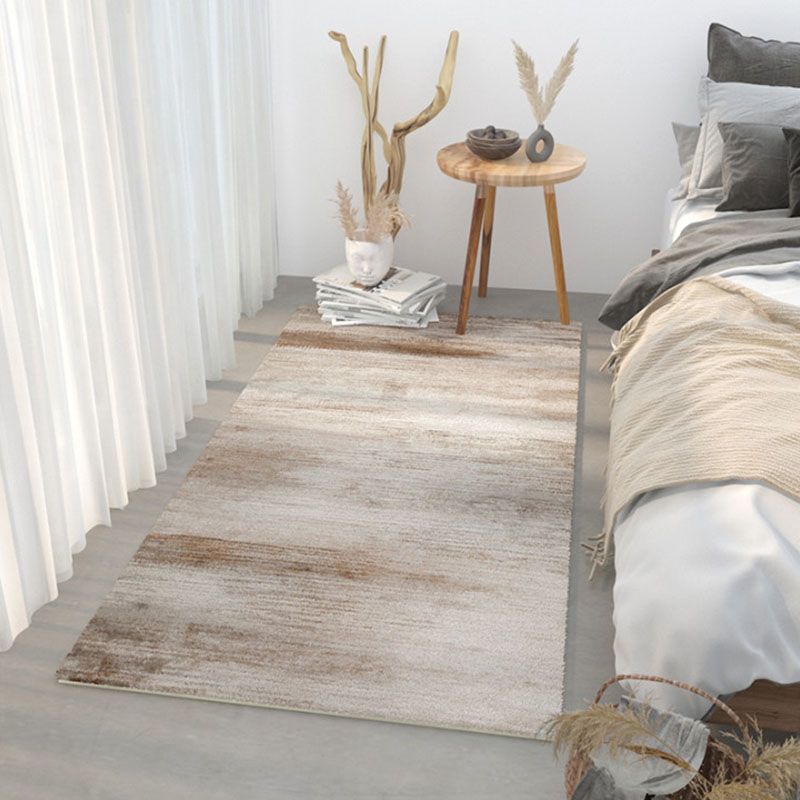 Black Simple Carpet Polyester Graphic Carpet Non-Slip Backing Carpet for Home Decoration