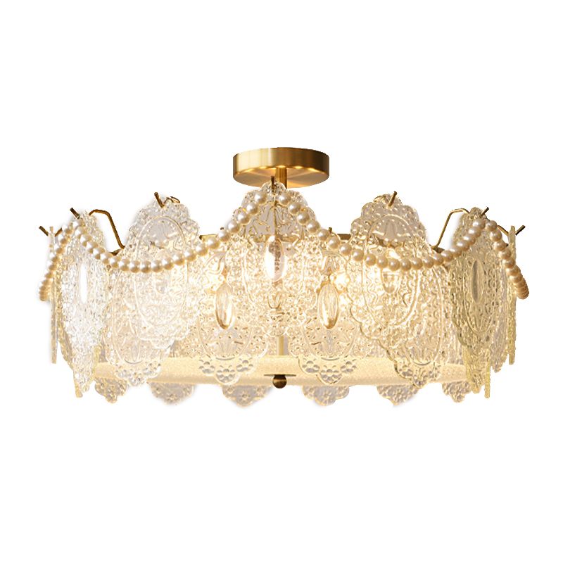 Glass Shade Flush Mount Ceiling Light Modern Flush Mount Ceiling Fixture