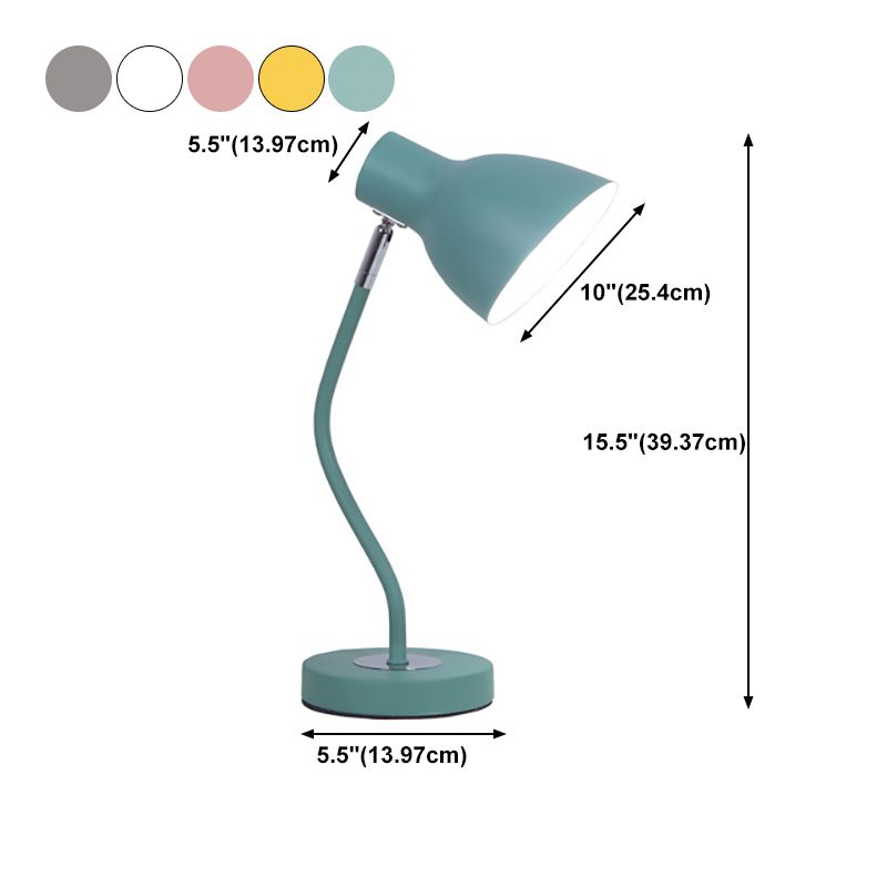 Stile moderno a forma di cono illuminazione da tavolo metallo 1 lampada da tavolo leggera per camera da letto