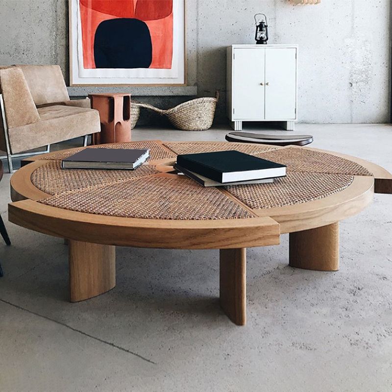 Nordic Style Cocktail Table Solid Wood Walnut/wood Coffee Table