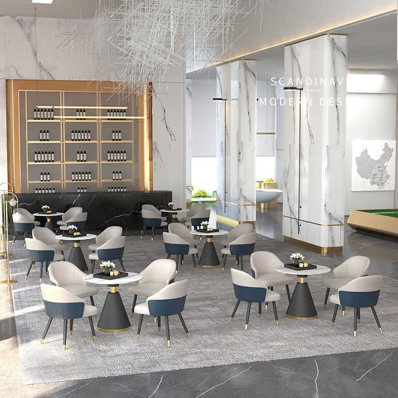 Contemporary Design 1/4/5 Pieces Dining Set Round Dining Room Table Set