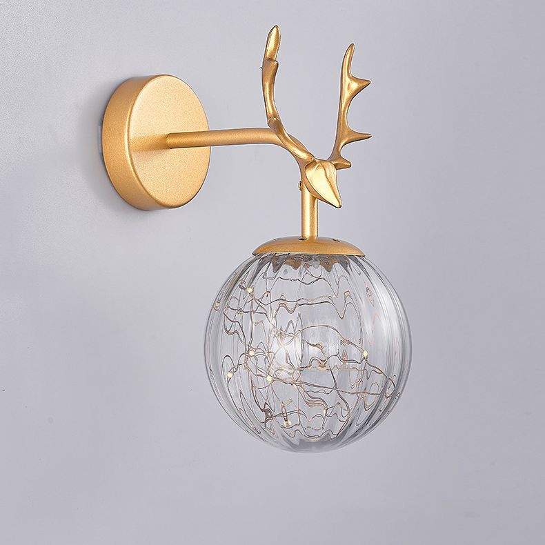 Creative Nordic Nordic Stipical Sconce Sconce Lampade Glass 1 Prononi leggeri