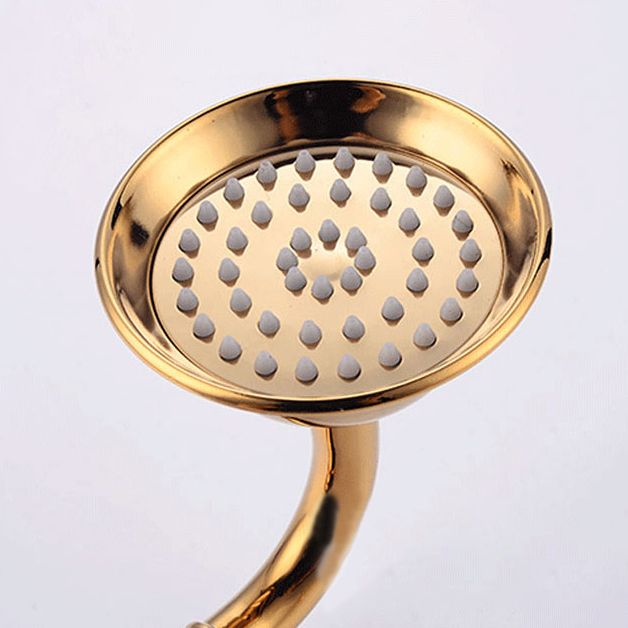 Traditional Floor Mounted Copper Freestanding Tub Filler Spray Gun Tub Filler Trim