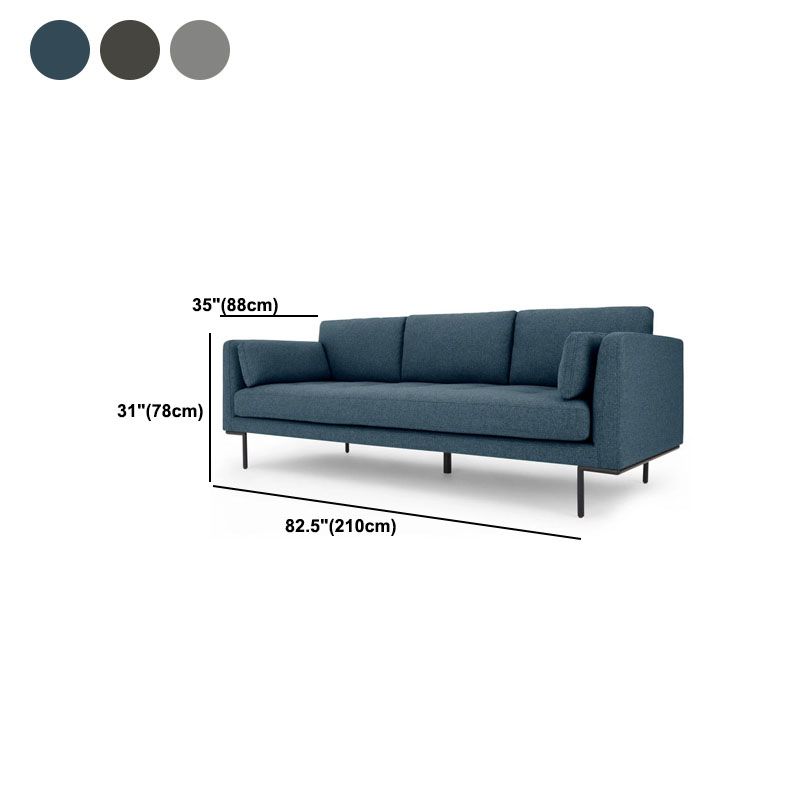 Linen 3-seater Sofa with Square Arm 82.68" Long * 34.65" Wide
