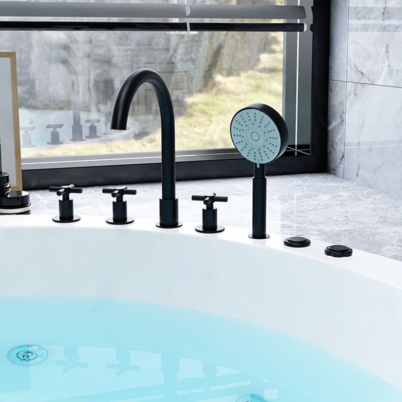 Modern Drop-in Bath Tub Round Acrylic Bathtub for Home and Hotel