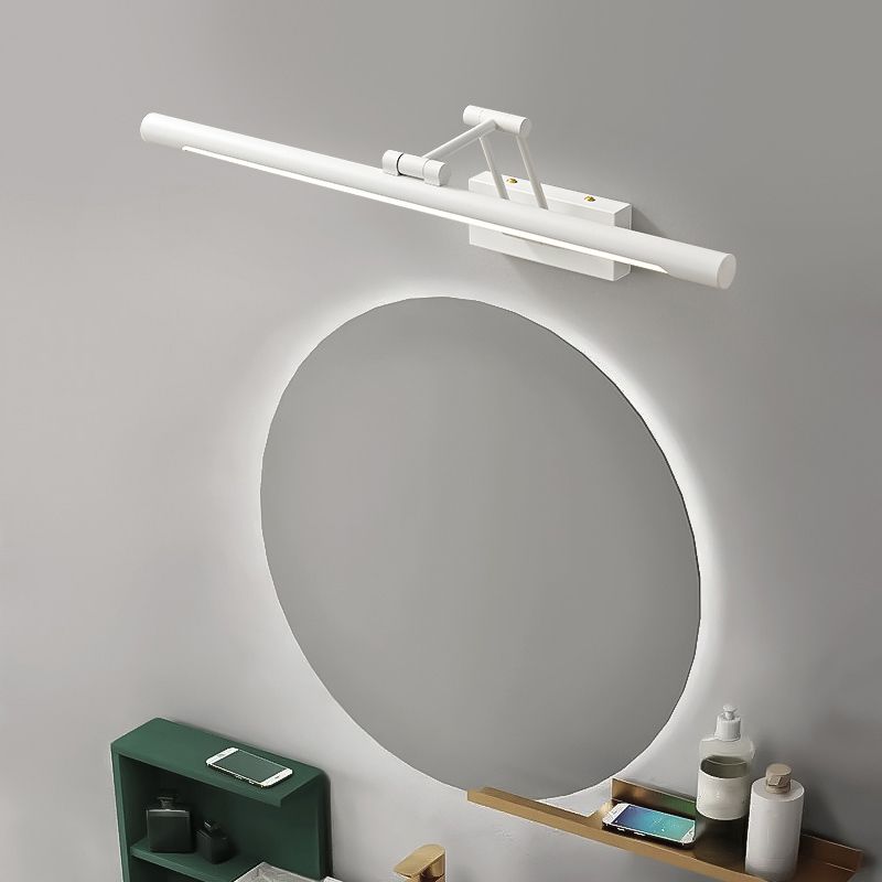 Single Modernism White Bathroom Vanity Light LED Bath Bar for Bedroom