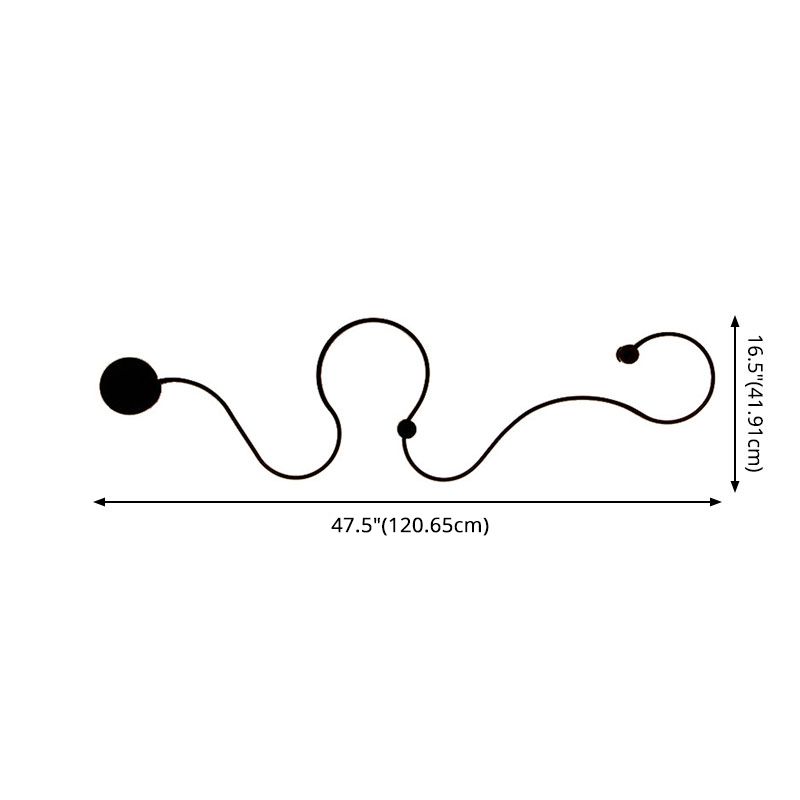 Lampada con scarpa con scarpa con scarpa con foglie contemporanea a monte a parete a parete in metallo