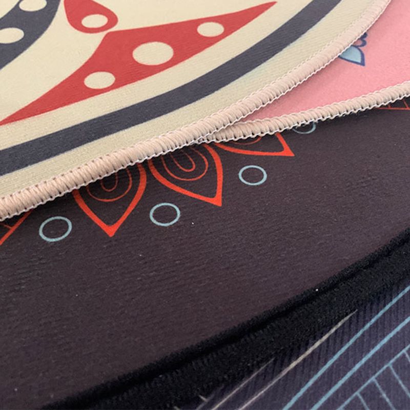 Alfombra de sala de estar elegante alfombra de área de poliéster de patrón antiguo